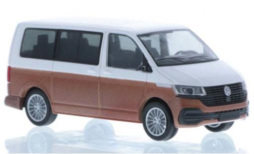 Modellautos Volkswagen T6 1/87 Rietze .1 weiss/bronze court- empattement Volkswagen T6 1/87 Rietze .1 weiss/bronze court- empattement modellautos