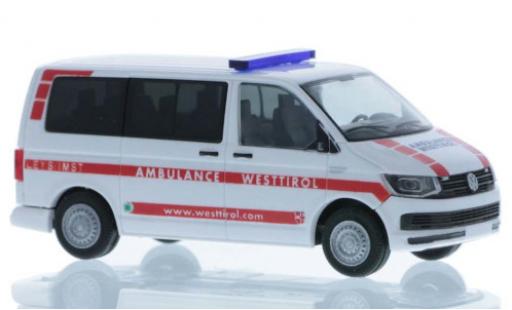 Volkswagen T6 1/87 Rietze Ambulance Westtirol court- empattement modellautos