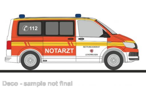 Modellautos Volkswagen T6 1/87 Rietze Bus Rettungsdienst Leverkusen 1:87 Volkswagen T6 1/87 Rietze Bus Rettungsdienst Leverkusen 1:87 modellautos