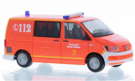 Modellautos Volkswagen T6 1/87 Rietze Feuerwehr Baden-Baden court- empattement Volkswagen T6 1/87 Rietze Feuerwehr Baden-Baden court- empattement modellautos