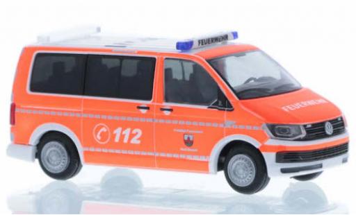 Modellautos Volkswagen T6 1/87 Rietze Feuerwehr Zirndorf court- empattement Volkswagen T6 1/87 Rietze Feuerwehr Zirndorf court- empattement modellautos