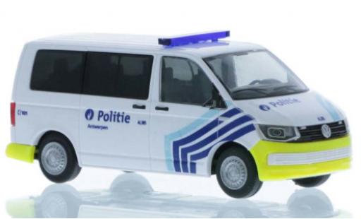 Volkswagen T6 1/87 Rietze Politie (BE) court- empattement modellautos