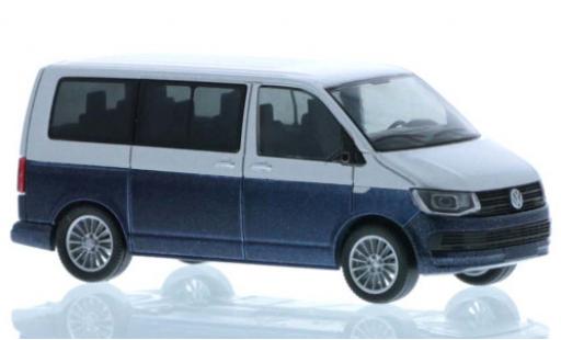 Modellautos Volkswagen T6 1/87 Rietze silber/mettalic blau court- empattement Volkswagen T6 1/87 Rietze silber/mettalic blau court- empattement modellautos