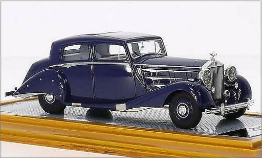 Rolls Royce Phantom Hooper 1/43 Ilario III Sedanca De Ville blau RHD 1937 modellautos