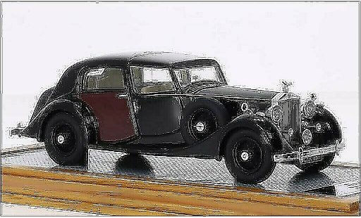 Rolls Royce Phantom Park Ward 1/43 Ilario III Sedanca de Ville schwarz/rot RHD 1937 modellautos