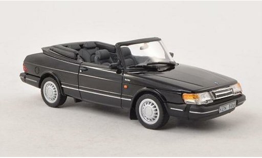 Saab 900 Turbo 1/43 Norev Cabrio schwarz 1991 modellautos