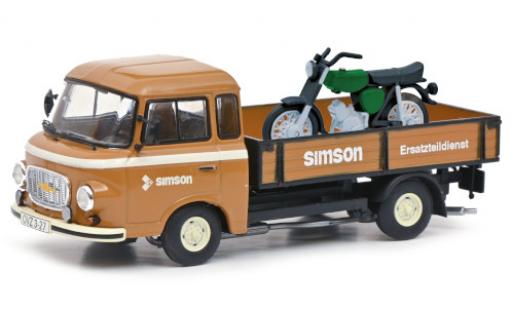 Modellautos Barkas B 1000 1/43 Schuco Pritsche Simson Ersatzteildienst mit Simson S51 Barkas B 1000 1/43 Schuco Pritsche Simson Ersatzteildienst mit Simson S51 modellautos