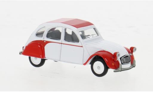 Citroen 2CV 1/64 Schuco Dolly weiss/rot 1:64 modellautos