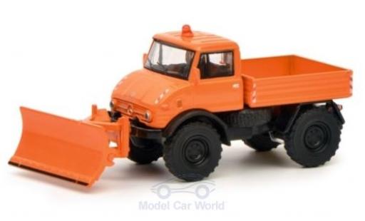 Modellautos Mercedes Unimog 1/64 Schuco U406 Winterdienst mit Räumschild Mercedes Unimog 1/64 Schuco U406 Winterdienst mit Räumschild modellautos