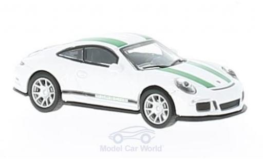 Modellautos Porsche 991 R 1/87 Schuco 911 () R weiss/grün Porsche 991 R 1/87 Schuco 911 () R weiss/grün modellautos