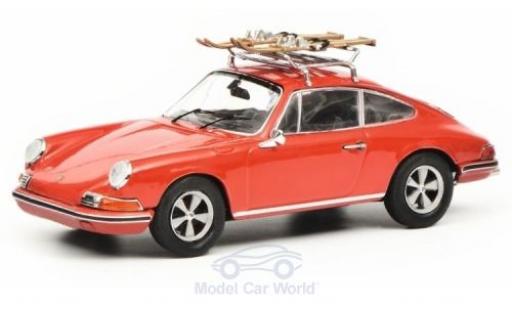Modellautos Porsche 911 1/43 Schuco S rot mit Skiträger Porsche 911 1/43 Schuco S rot mit Skiträger modellautos