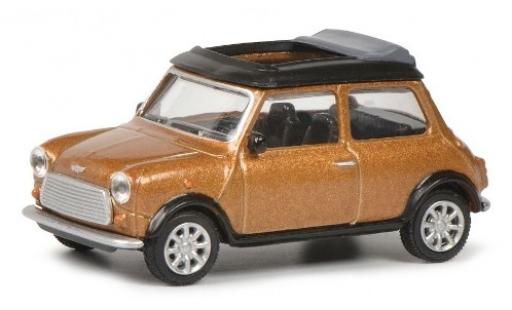 Mini Cooper 1/64 Schuco mettalic brun modellautos