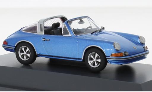 Modellautos Porsche 911 1/43 Schuco S Targa metallise bleu 1971 Porsche 911 1/43 Schuco S Targa metallise bleu 1971 modellautos