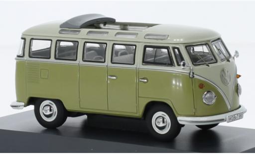 Modellautos Volkswagen T1 1/43 Schuco Samba la chaux/gris clair 1952 Volkswagen T1 1/43 Schuco Samba la chaux/gris clair 1952 modellautos