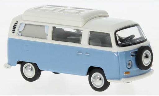 Volkswagen T2 1/64 Schuco Camper bleu clair/blanche modellautos