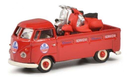 Modellautos Volkswagen T1 1/87 Schuco b Pritsche Servizio Vespa avec charge Volkswagen T1 1/87 Schuco b Pritsche Servizio Vespa avec charge modellautos