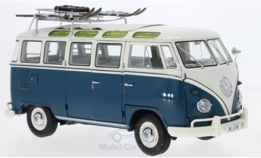 Modellautos Volkswagen T1 B 1/18 Schuco b Samba Bus blau/beige Wintersport Wintersport mit Dachgepäckträger Volkswagen T1 B 1/18 Schuco b Samba Bus blau/beige Wintersport Wintersport mit Dachgepäckträger modellautos