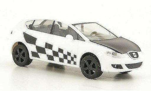 Seat Leon Showcar 1/87 Herpa weiss/mattschwarz modellautos