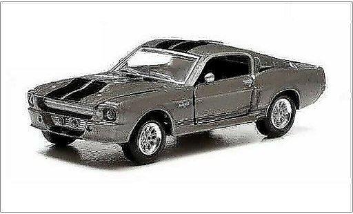 Shelby GT 500 1967 1/64 Greenlight mettalic grau/schwarz modellautos