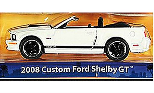 Shelby GT Convertible 1/64 Greenlight Cabrio weiss/matt-schwarz 2008 modellautos