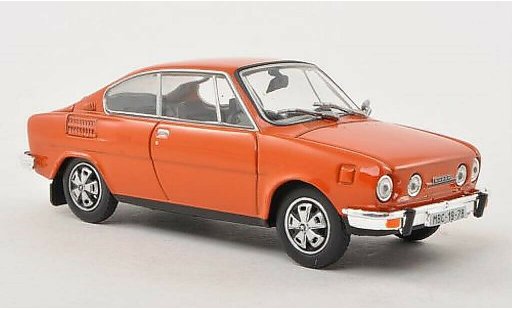 Skoda 110 R 1/43 Abrex orange modellautos