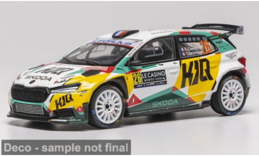 Modellautos Skoda Fabia Rally2 Rallye Monte Carlo 2026 #26 E.Camilli/T.De la Haye 1/43 IXO