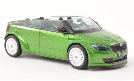Skoda Fabia Concept Car 1/43 Abrex 2000 gr&Atilde;&frac14;n mit weissen Felgen modellautos