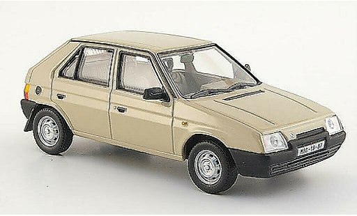 Skoda Favorit 136L 1/43 Abrex 136 L beige 1987 modellautos