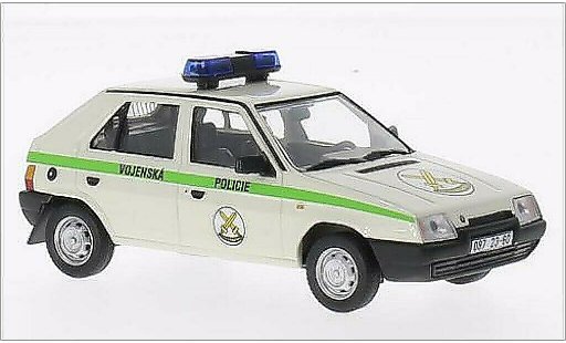 Skoda Favorit Livree Officielle 1/43 Abrex Vojenska Policie 1994 Hlavni velitelstvi RZ 087 1987 modellautos