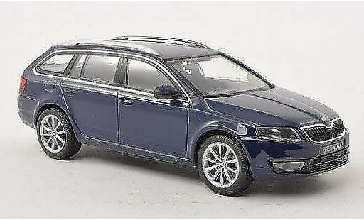 Skoda Octavia Combi 1/43 Abrex III blau 2013 modellautos