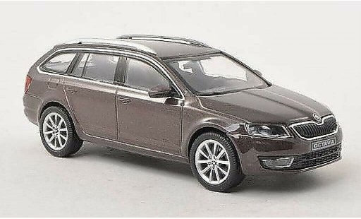 Skoda Octavia Combi 1/43 Abrex III braun 2013 modellautos