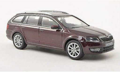 Skoda Octavia Combi 1/43 Abrex III rot 2013 modellautos