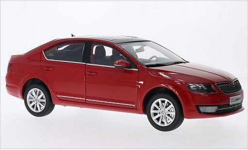 Skoda Octavia Base 1/18 Paudi rot 2014 modellautos