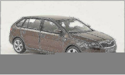 Skoda Rapid Spaceback ACE 1/43 Abrex Spaceback mettalic braun 2013 modellautos