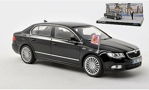 Skoda Superb L&K 1/43 Abrex II schwarz modellautos