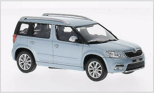 Skoda Yeti Base 1/43 Abrex mettalic blau 2013 modellautos