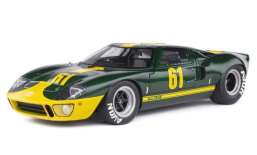 Modellautos Ford GT40 1/18 Solido MkI mettalic grün/gelb RHD No.61 1966 Ford GT40 1/18 Solido MkI mettalic grün/gelb RHD No.61 1966 modellautos