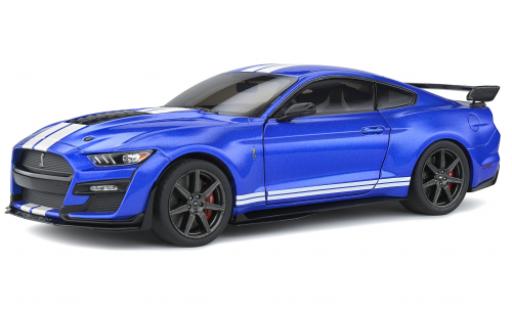 Modellautos Ford Mustang 1/18 Solido Shelby GT 500 Fast Track mettalic blau/weiss 2020 Ford Mustang 1/18 Solido Shelby GT 500 Fast Track mettalic blau/weiss 2020 modellautos