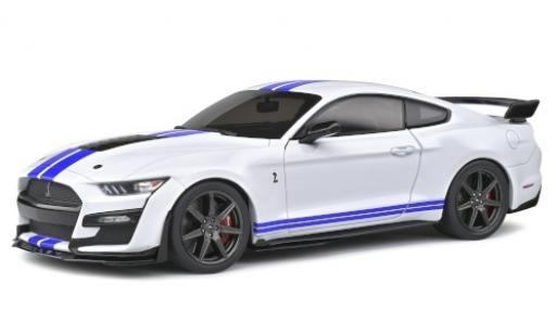 Modellautos Ford Mustang 1/18 Solido Shelby GT 500 Fast Track weiss/matt-blau 2020 Ford Mustang 1/18 Solido Shelby GT 500 Fast Track weiss/matt-blau 2020 modellautos