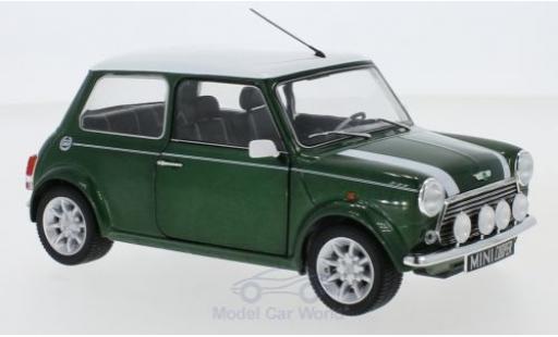 Modellautos Mini Cooper 1/18 Solido 1.3i Sport Pack mettalic grün/weiss 1997 Mini Cooper 1/18 Solido 1.3i Sport Pack mettalic grün/weiss 1997 modellautos