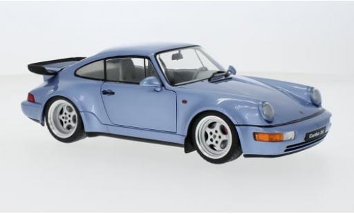 Porsche 964 Turbo 1/18 Solido 911  metallise blau 1990 1:18 modellautos