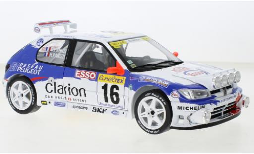 Peugeot 306 1/18 Solido Maxi No.16 Rallye WM Rally Monte Carlo 1998 modellautos