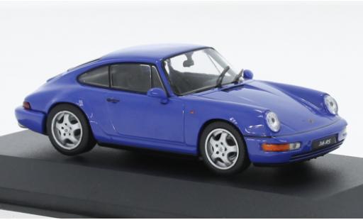 Modellautos Porsche 964 1/43 Solido 911  RS bleu 1992 Porsche 964 1/43 Solido 911  RS bleu 1992 modellautos