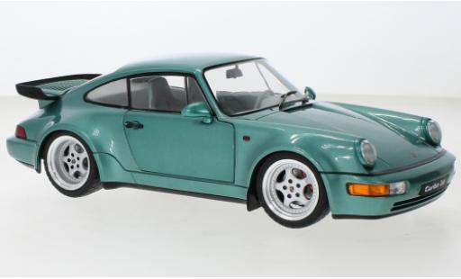 Modellautos Porsche 964 Turbo 1/18 Solido 911  metallise vert 1991 Porsche 964 Turbo 1/18 Solido 911  metallise vert 1991 modellautos