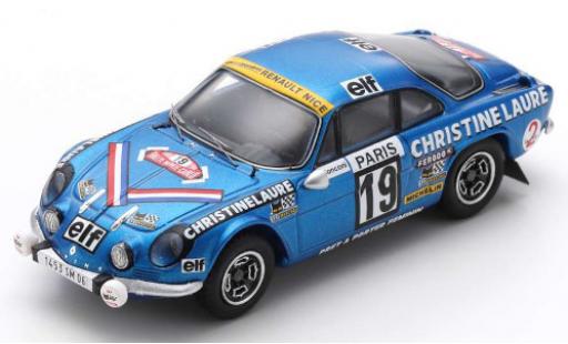 Modellautos Alpine A110 1/43 Spark Renault 1600 SC No.19 Christine Laure Coupes des Dames Rally Monte Carlo 1976 M.Mouton/F.Conconi Alpine A110 1/43 Spark Renault 1600 SC No.19 Christine Laure Coupes des Dames Rally Monte Carlo 1976 M.Mouton/F.Conconi modellautos