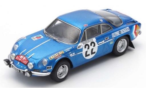 Modellautos Alpine A110 1/43 Spark Renault No.22 Rally Monte Carlo 1971 J-C.Andruet/M.Vial Alpine A110 1/43 Spark Renault No.22 Rally Monte Carlo 1971 J-C.Andruet/M.Vial modellautos