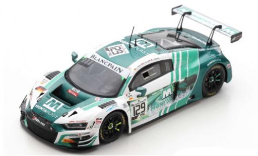 Audi R8 1/43 Spark LMS GT3 No.129 Montaplast by Land-Motorsport 24h Spa 2019 C.Mies/R.Feller/J.Green modellautos