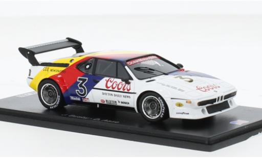 Bmw M1 1/43 Spark No.3 IMSA 250 Miles Mid-Ohio 1979 1:43 modellautos