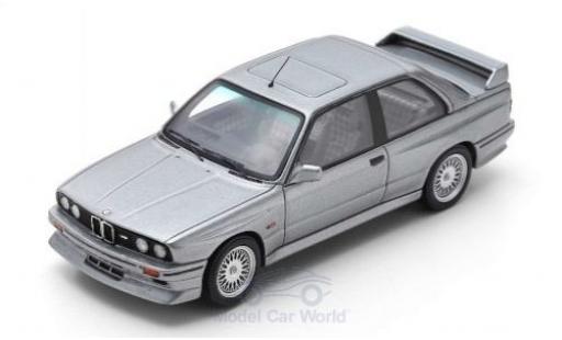 Bmw M3 1/43 Spark (E30) EVO 2 mettalic grau 1988 modellautos
