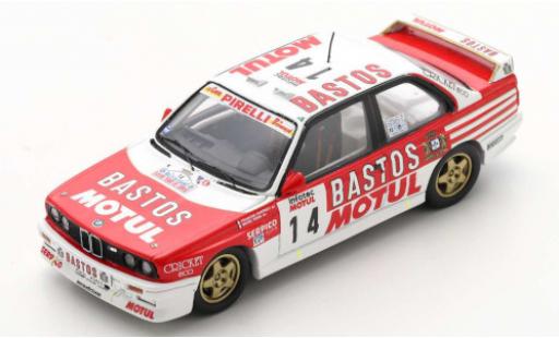 Modellautos Bmw M3 1/43 Spark (E30) No.14 Bastos Rallye WM Tour de Corse 1989 F.Chatriot/M.Perin Bmw M3 1/43 Spark (E30) No.14 Bastos Rallye WM Tour de Corse 1989 F.Chatriot/M.Perin modellautos
